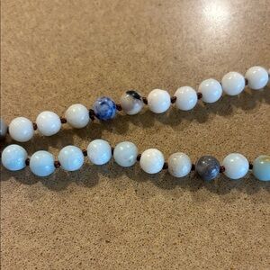 Altar’d State Amazonite natural stone Beaded necklace, 56”